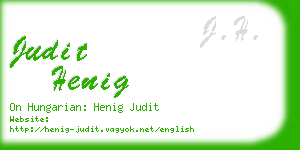 judit henig business card